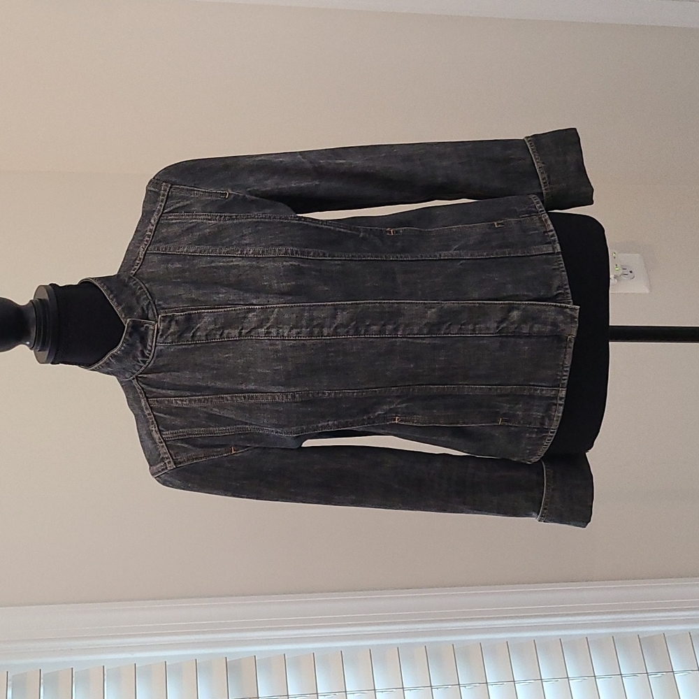Elie Tahari Black Jean Jacket